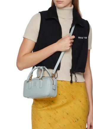 Front View - Click To Enlarge - MIU MIU - Medium Arcadie Padded Leather Bag