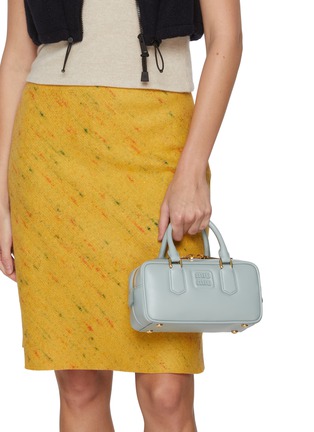 Figure View - Click To Enlarge - MIU MIU - Medium Arcadie Padded Leather Bag