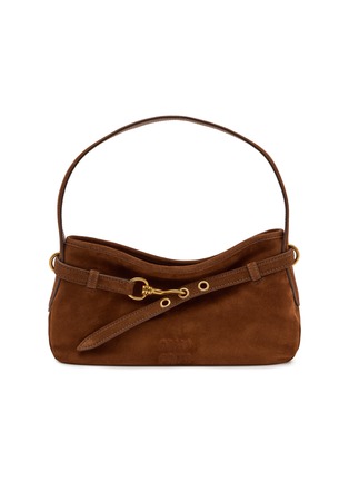 Main View - Click To Enlarge - MIU MIU - Aventure Suede Handbag