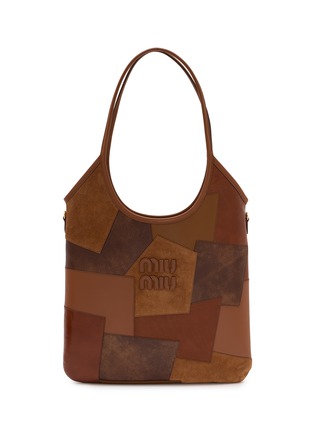 Main View - Click To Enlarge - MIU MIU - Ivy Vertical Patchwork Leather Tote Bag