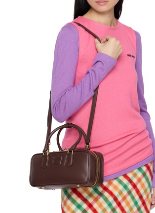Front View - Click To Enlarge - MIU MIU - Large Arcadie Leather Bag