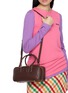 Front View - Click To Enlarge - MIU MIU - Large Arcadie Leather Bag