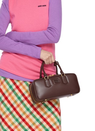 Figure View - Click To Enlarge - MIU MIU - Large Arcadie Leather Bag