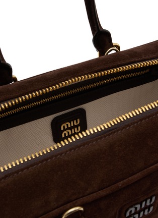Detail View - Click To Enlarge - MIU MIU - Large Arcadie Suede Bag