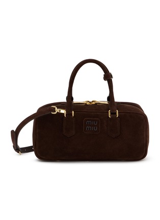 Main View - Click To Enlarge Main View - Click To Enlarge - MIU MIU - Large Arcadie Suede Bag