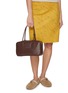 Figure View - Click To Enlarge - MIU MIU - Medium Beau Leather Handbag