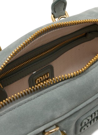 Detail View - Click To Enlarge - MIU MIU - Medium Arcadie Padded Suede Bag