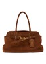 Main View - Click To Enlarge - MIU MIU - Large Aventure Suede Handbag