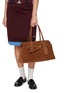 Figure View - Click To Enlarge - MIU MIU - Large Aventure Suede Handbag