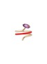Main View - Click To Enlarge - BEA BONGIASCA - Long Vine 9K Gold Amethyst Enamel Ring — EU 54
