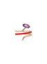 Main View - Click To Enlarge - BEA BONGIASCA - Long Vine 9K Gold Amethyst Enamel Ring — EU 50
