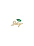 Main View - Click To Enlarge - BEA BONGIASCA - Baby Vine Tendril 9K Gold Emerald Ring — EU 52