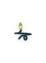 Main View - Click To Enlarge - BEA BONGIASCA - Baby Vine 9K Gold Silver Peridot Enamel Ring — EU 54