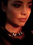 Detail View - Click To Enlarge - BEA BONGIASCA - Maxi Vine Silver Leather Cord Necklace
