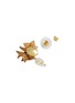 Detail View - Click To Enlarge - MONSHIRO - Budou Nitori Gold Plated Brass Pearl Crystal Earrings