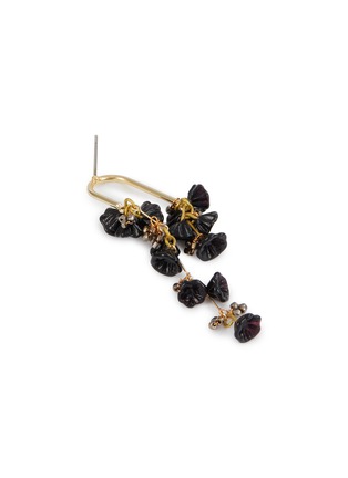 Detail View - Click To Enlarge - MONSHIRO - Hollyhock Bouquet Gold Plated Brass Earrings