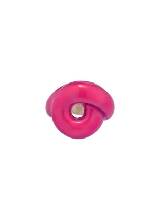 Main View - Click To Enlarge - BEA BONGIASCA - Tarallo Sterling Silver Enamel Ring — EU 48