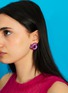 Detail View - Click To Enlarge - BEA BONGIASCA - Tarallo Sterling Silver Enamel Earrings