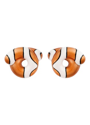 Main View - Click To Enlarge - BEA BONGIASCA - Tarallo Sterling Silver Enamel Earrings