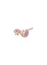 Main View - Click To Enlarge - BEA BONGIASCA - Mini Loop 9K Gold Diamond Enamel Single Earring