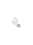 Main View - Click To Enlarge - BEA BONGIASCA - Mini Loop 9K Gold Diamond Enamel Single Earring