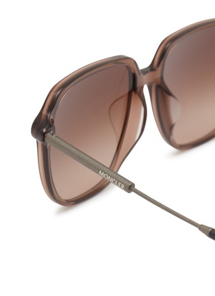 Detail View - Click To Enlarge - MONCLER - Cylin Acetate Metal Pilot Sunglasses