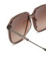 Detail View - Click To Enlarge - MONCLER - Cylin Acetate Metal Pilot Sunglasses