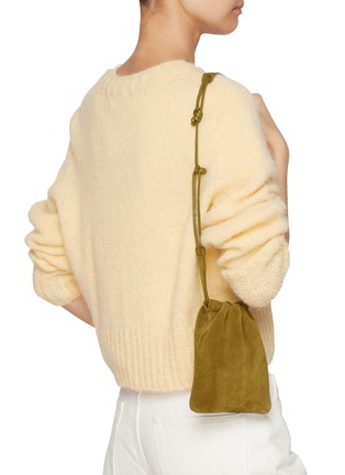 Figure View - Click To Enlarge - NOTHING WRITTEN - Mini Fatu Suede Shoulder Bag