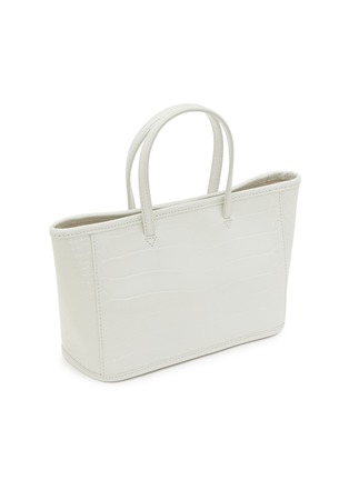 Detail View - Click To Enlarge - NOTHING WRITTEN - Ain Croco Embossed Leather Tote Bag