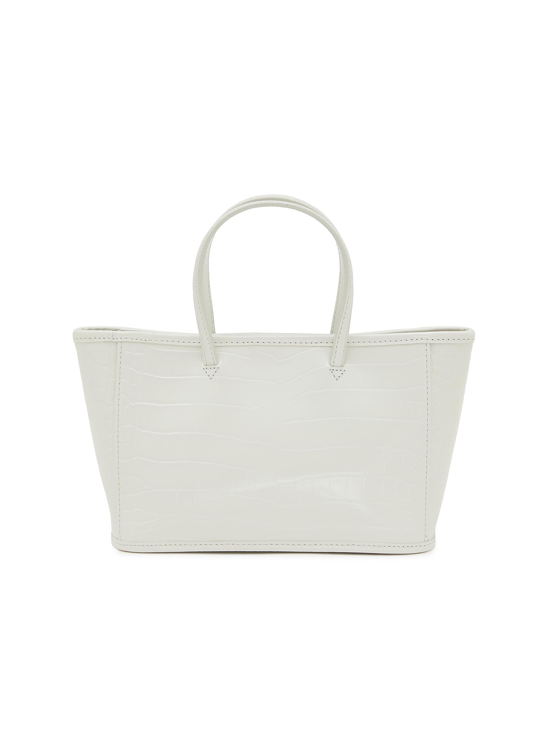 NOTHING WRITTEN | Ain Croco Embossed Leather Tote Bag