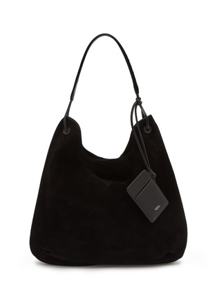 Main View - Click To Enlarge - NOTHING WRITTEN - Medium Suede Shoulder Hobo Bag