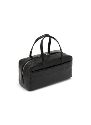 Detail View - Click To Enlarge - NOTHING WRITTEN - Pocket Croc Embossed Leather Tote Bag