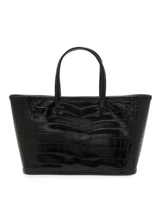 Main View - Click To Enlarge - NOTHING WRITTEN - Ain Croco Embossed Leather Tote Bag