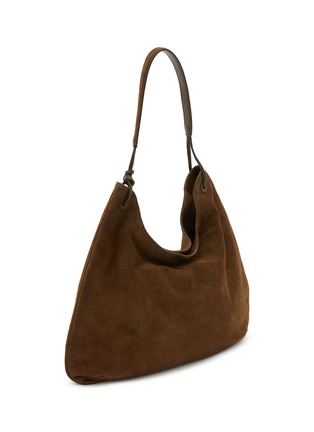 Detail View - Click To Enlarge - NOTHING WRITTEN - Medium Suede Leather Hobo Bag