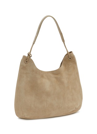 Detail View - Click To Enlarge - NOTHING WRITTEN - Medium Suede Shoulder Hobo Bag