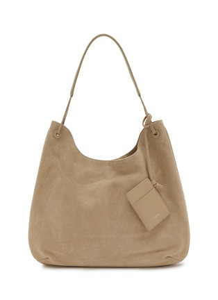 Main View - Click To Enlarge - NOTHING WRITTEN - Medium Suede Shoulder Hobo Bag