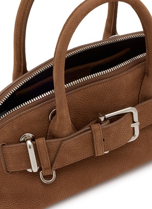 Detail View - Click To Enlarge - OSOI - Mini Zip Brocle Suede Bag