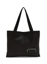 DISCORD YOHJI YAMAMOTO BAGS | Large Clasp Leather Tote Bag | Women
