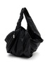Main View - Click To Enlarge - DISCORD YOHJI YAMAMOTO BAGS - Draped Zip Leather Handbag