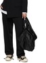 Figure View - Click To Enlarge - DISCORD YOHJI YAMAMOTO BAGS - Draped Zip Leather Handbag