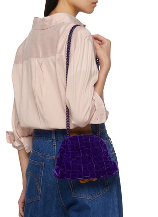 Figure View - Click To Enlarge - MARIA LA ROSA - Mini Game Faux Velvet Clutch