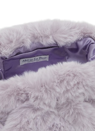 Detail View - Click To Enlarge - MARIA LA ROSA BAGS - Nita Game Faux Fur Clutch