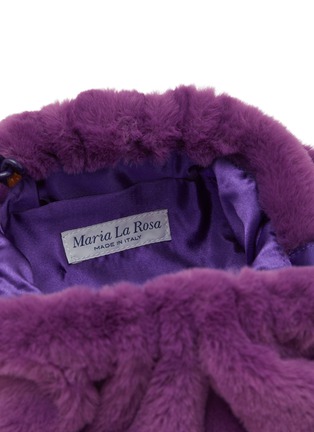 Detail View - Click To Enlarge - MARIA LA ROSA BAGS - Mini Nita Game Faux Fur Clutch