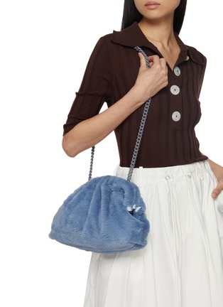 Figure View - Click To Enlarge - MARIA LA ROSA - Nita Game Faux Fur Clutch