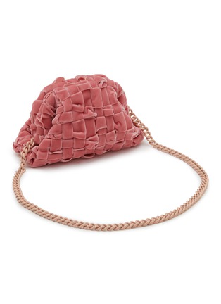 Detail View - Click To Enlarge - MARIA LA ROSA BAGS - Mini Game Faux Velvet Clutch