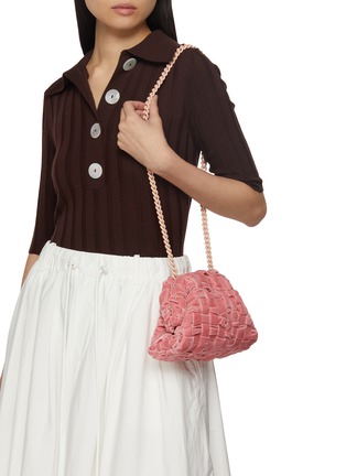 Figure View - Click To Enlarge - MARIA LA ROSA - Mini Game Faux Velvet Clutch