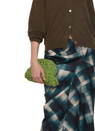 Front View - Click To Enlarge - MARIA LA ROSA - Mini Game Faux Velvet Clutch