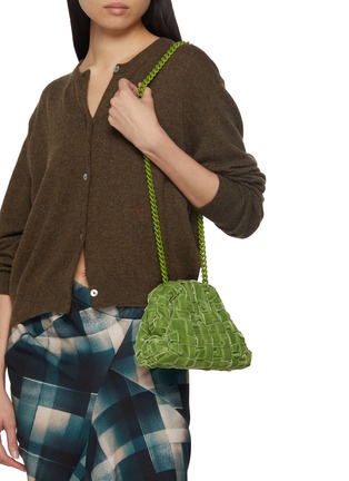 Figure View - Click To Enlarge - MARIA LA ROSA - Mini Game Faux Velvet Clutch