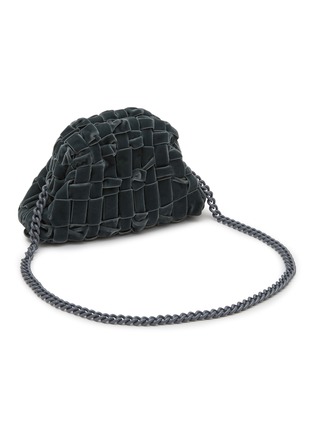Detail View - Click To Enlarge - MARIA LA ROSA BAGS - Mini Game Faux Velvet Clutch