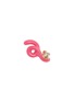 Main View - Click To Enlarge - BEA BONGIASCA - Mini Loop 9K Gold Diamond Enamel Single Earring